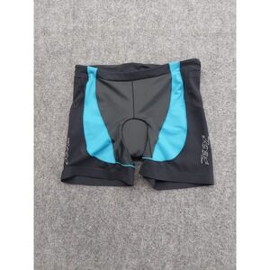 Zoot Biking Shorts Womens Extra Large Black Aqua Padded Seat Cycling Ultra